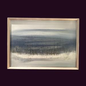 Roger Dudant, (1929-2008), huile sur toile « Littoral » , signée et datée 1961